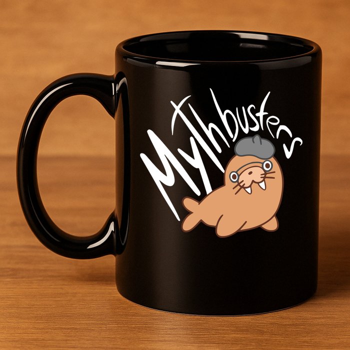Mythbusters Walrus Funny 11oz C Handle Ceramic Mug