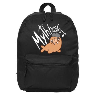 Mythbusters Walrus Funny 16 in Basic Backpack