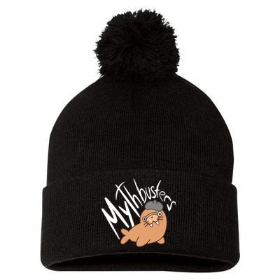 Mythbusters Walrus Funny Pom Pom 12in Knit Beanie