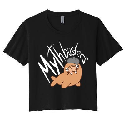 Mythbusters Walrus Funny Crop Top