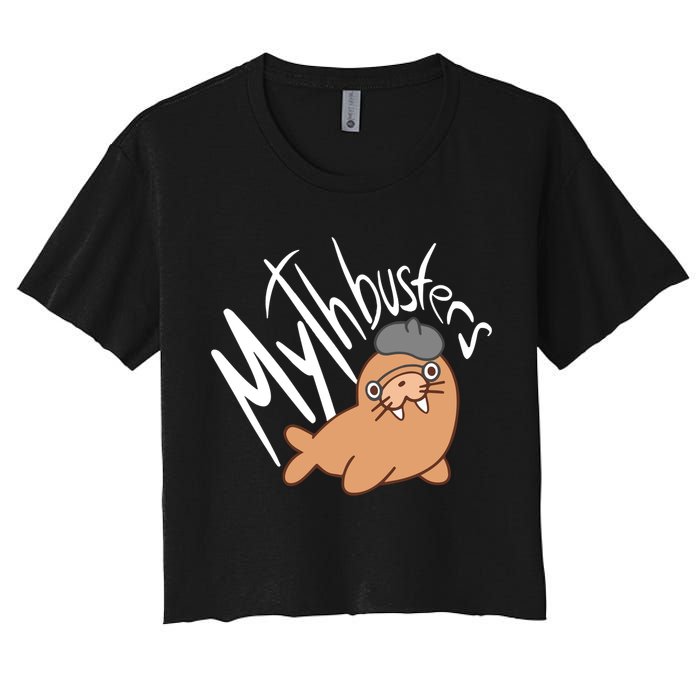 Mythbusters Walrus Funny Crop Top