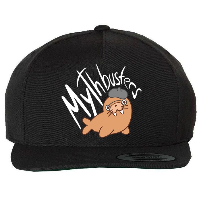 Mythbusters Walrus Funny Wool Snapback Cap