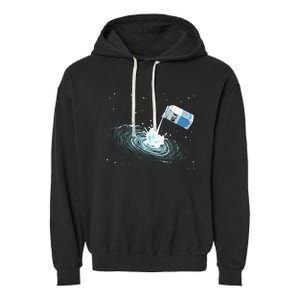 Milky Way Funny Cute Space Astronomy Galaxy Pun Graphic Milk Garment-Dyed Fleece Hoodie