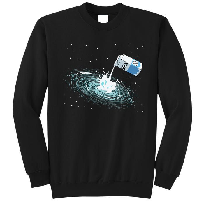 Milky Way Funny Cute Space Astronomy Galaxy Pun Graphic Milk Sweatshirt