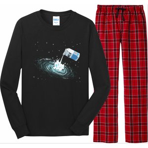 Milky Way Funny Cute Space Astronomy Galaxy Pun Graphic Milk Long Sleeve Pajama Set