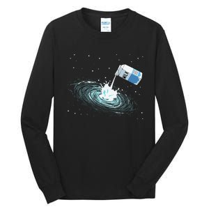 Milky Way Funny Cute Space Astronomy Galaxy Pun Graphic Milk Tall Long Sleeve T-Shirt