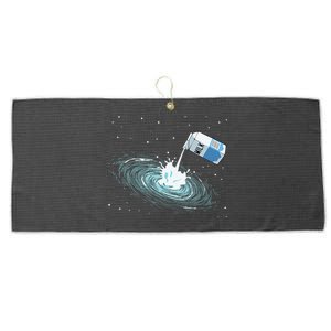 Milky Way Funny Cute Space Astronomy Galaxy Pun Graphic Milk Large Microfiber Waffle Golf Towel