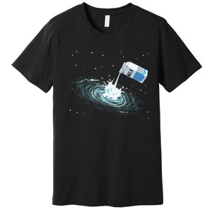 Milky Way Funny Cute Space Astronomy Galaxy Pun Graphic Milk Premium T-Shirt