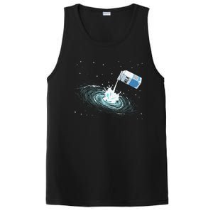 Milky Way Funny Cute Space Astronomy Galaxy Pun Graphic Milk PosiCharge Competitor Tank