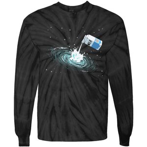 Milky Way Funny Cute Space Astronomy Galaxy Pun Graphic Milk Tie-Dye Long Sleeve Shirt