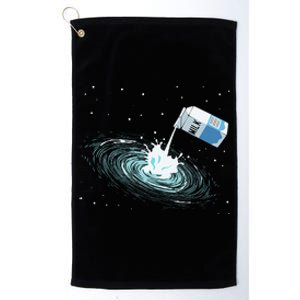 Milky Way Funny Cute Space Astronomy Galaxy Pun Graphic Milk Platinum Collection Golf Towel