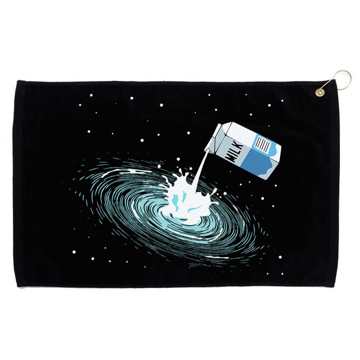 Milky Way Funny Cute Space Astronomy Galaxy Pun Graphic Milk Grommeted Golf Towel