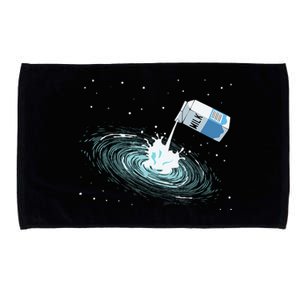 Milky Way Funny Cute Space Astronomy Galaxy Pun Graphic Milk Microfiber Hand Towel