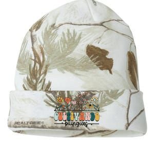 Maestra Wild Flowers Cultivando Bilingues Spanish Teacher Kati Licensed 12" Camo Beanie