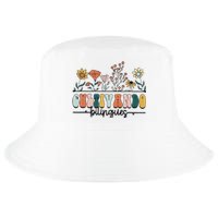 Maestra Wild Flowers Cultivando Bilingues Spanish Teacher Cool Comfort Performance Bucket Hat