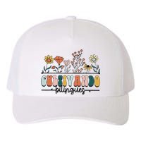 Maestra Wild Flowers Cultivando Bilingues Spanish Teacher Yupoong Adult 5-Panel Trucker Hat