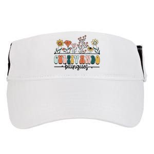 Maestra Wild Flowers Cultivando Bilingues Spanish Teacher Adult Drive Performance Visor