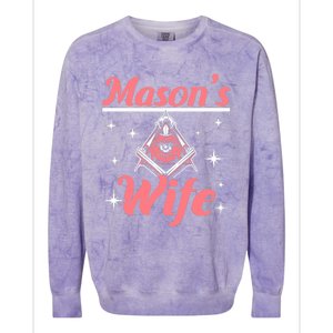 Mason's Wife Freemason Mason Freemasonry Premium Colorblast Crewneck Sweatshirt