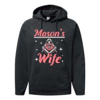 Mason's Wife Freemason Mason Freemasonry Premium Performance Fleece Hoodie