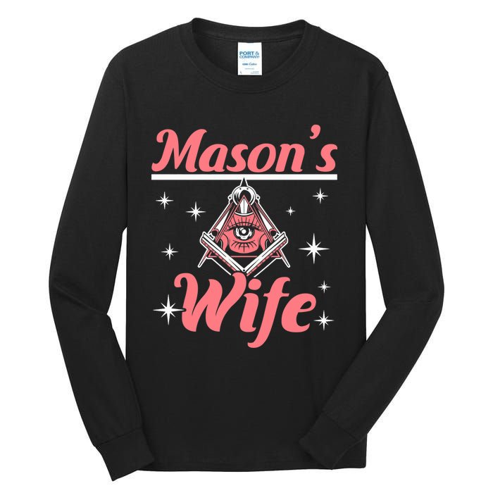 Mason's Wife Freemason Mason Freemasonry Premium Tall Long Sleeve T-Shirt