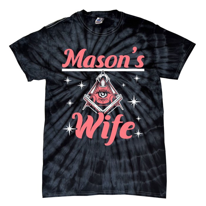 Mason's Wife Freemason Mason Freemasonry Premium Tie-Dye T-Shirt