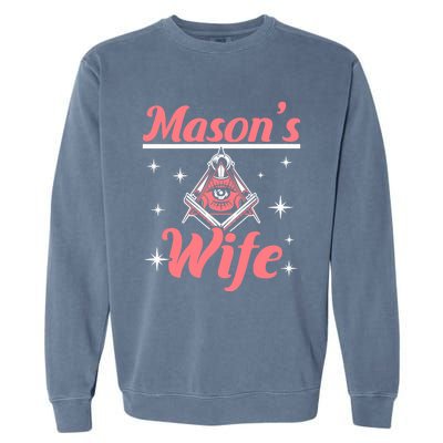 Mason's Wife Freemason Mason Freemasonry Premium Garment-Dyed Sweatshirt