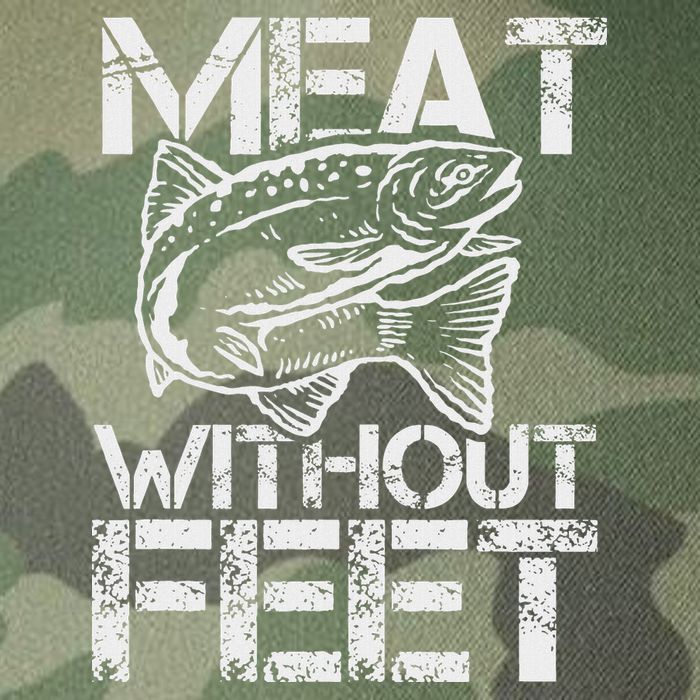 Meat Without Feet T For Fishers And Pescatarians Legacy Tie Dye Trucker Hat