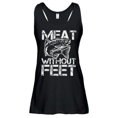 Meat Without Feet T For Fishers And Pescatarians Ladies Essential Flowy Tank