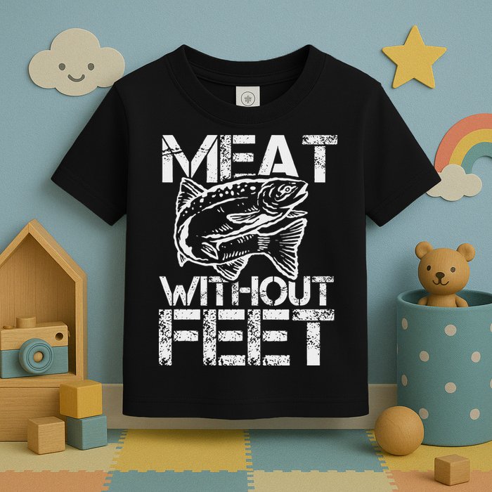 Meat Without Feet T For Fishers And Pescatarians Toddler T-Shirt