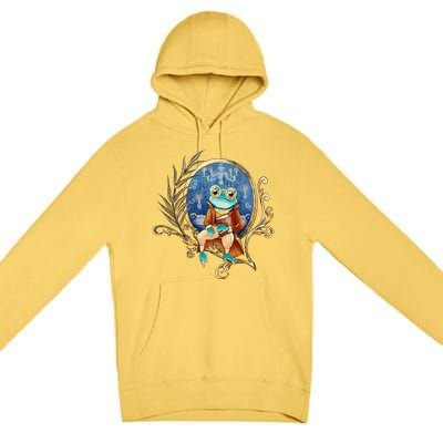 Magic Wizard Frog Fantasy Premium Pullover Hoodie