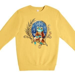 Magic Wizard Frog Fantasy Premium Crewneck Sweatshirt