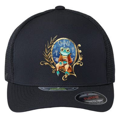 Magic Wizard Frog Fantasy Flexfit Unipanel Trucker Cap