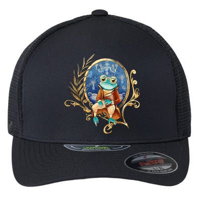 Magic Wizard Frog Fantasy Flexfit Unipanel Trucker Cap