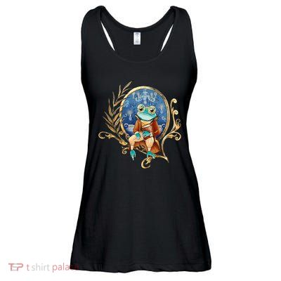 Magic Wizard Frog Fantasy Ladies Essential Flowy Tank