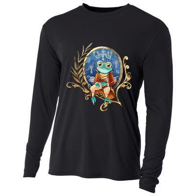 Magic Wizard Frog Fantasy Cooling Performance Long Sleeve Crew