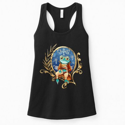 Magic Wizard Frog Fantasy Womens Tank Top