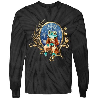 Magic Wizard Frog Fantasy Tie-Dye Long Sleeve Shirt