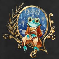Magic Wizard Frog Fantasy Golf Towel