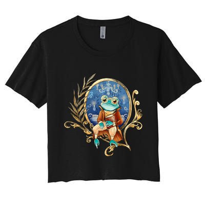 Magic Wizard Frog Fantasy Crop Top
