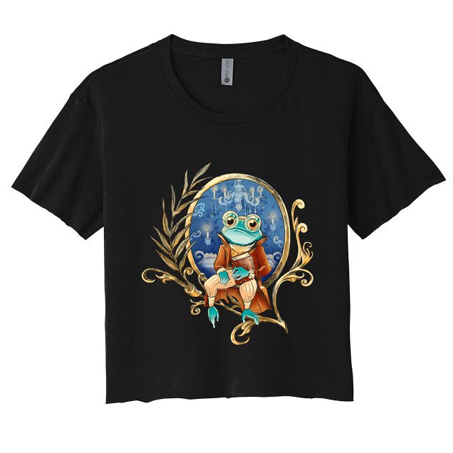 Magic Wizard Frog Fantasy Crop Top