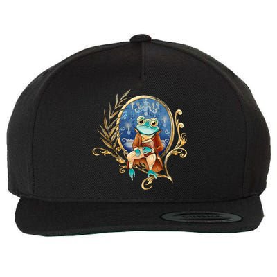 Magic Wizard Frog Fantasy Wool Snapback Cap