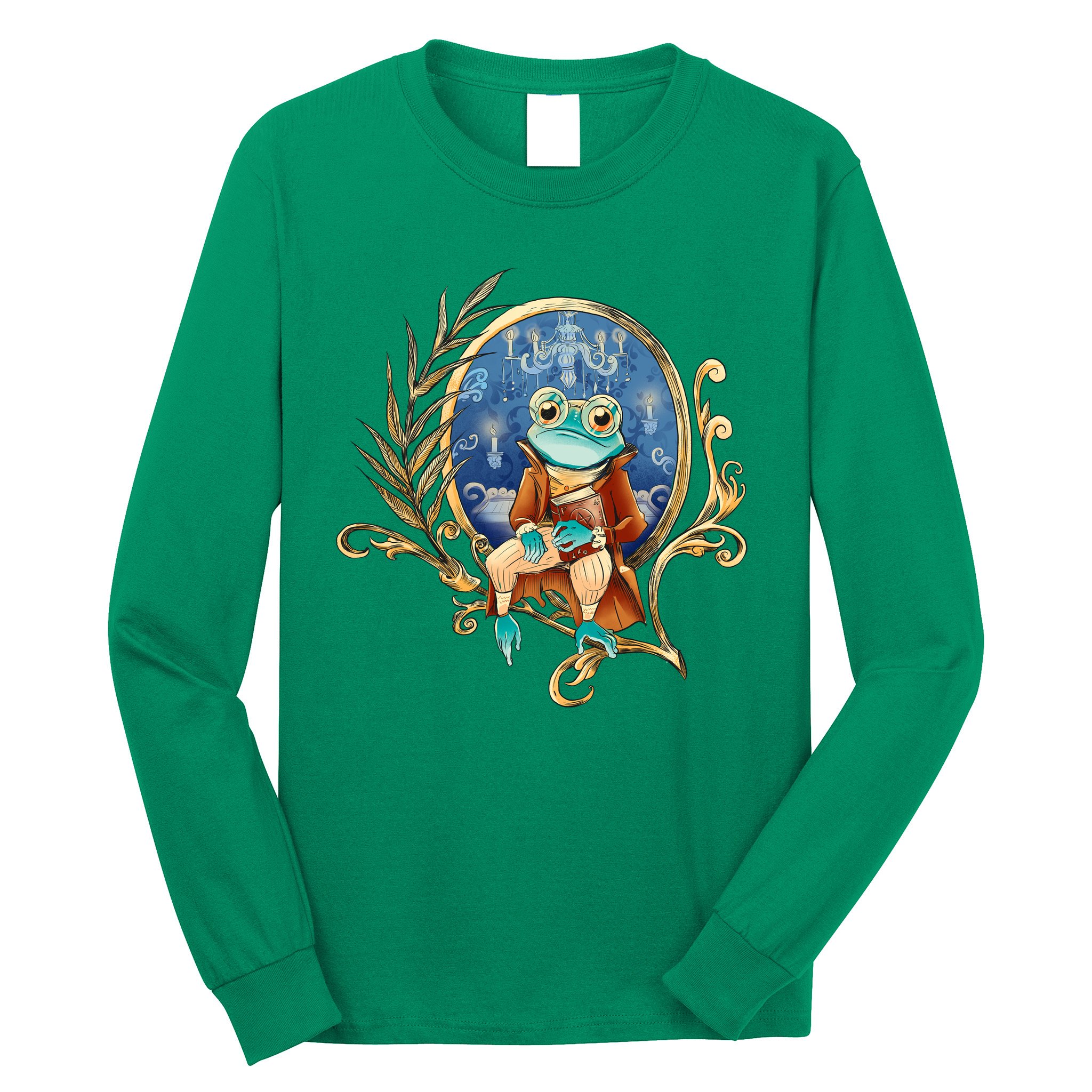 Magic Wizard Frog Fantasy Long Sleeve Shirt
