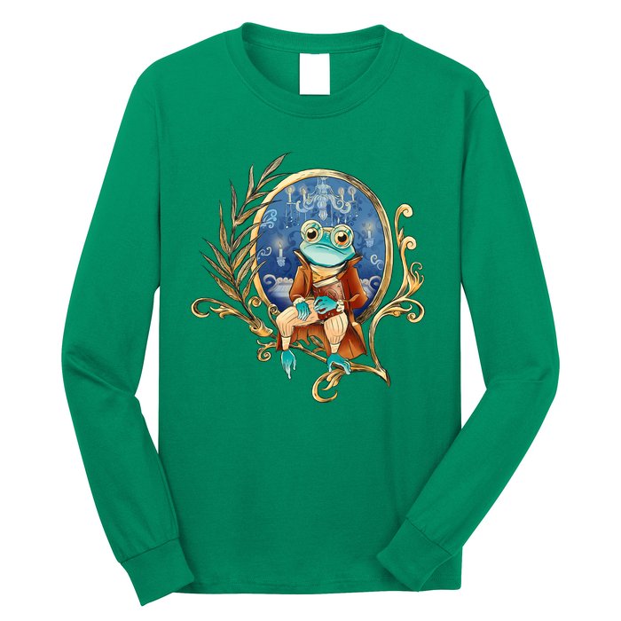 Magic Wizard Frog Fantasy Long Sleeve Shirt