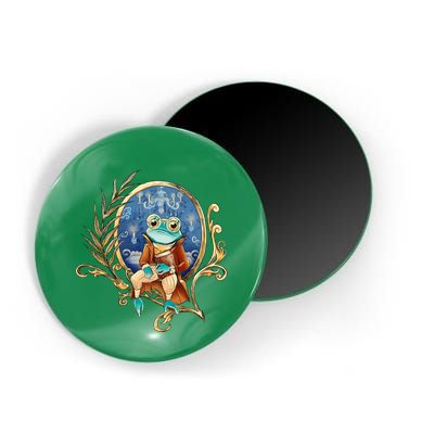 Magic Wizard Frog Fantasy Magnet
