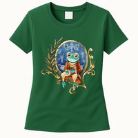 Magic Wizard Frog Fantasy Womens T-Shirt