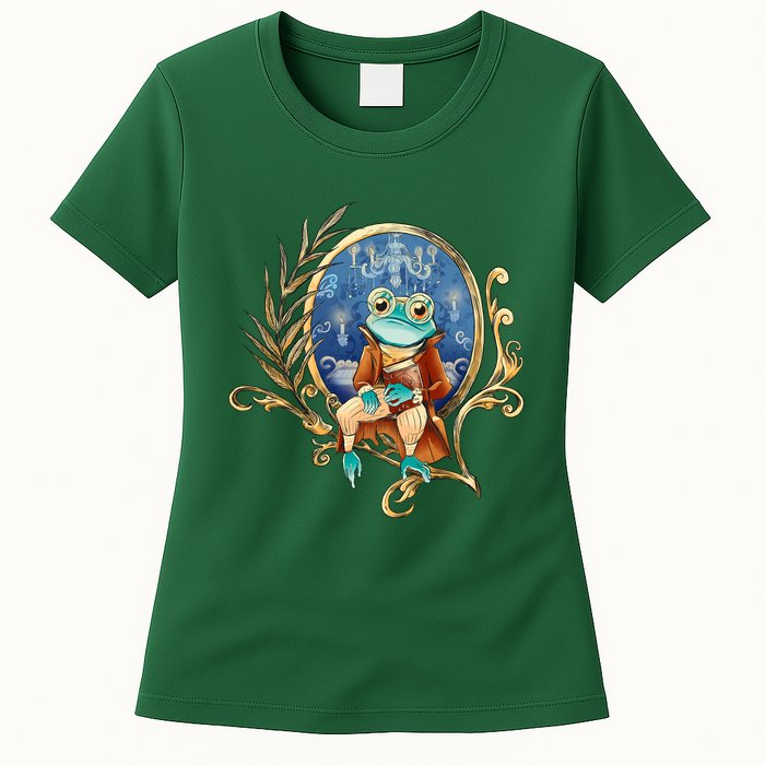 Magic Wizard Frog Fantasy Womens T-Shirt