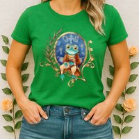 Magic Wizard Frog Fantasy Womens T-Shirt