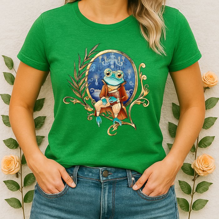 Magic Wizard Frog Fantasy Womens T-Shirt