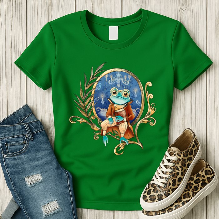 Magic Wizard Frog Fantasy Womens T-Shirt