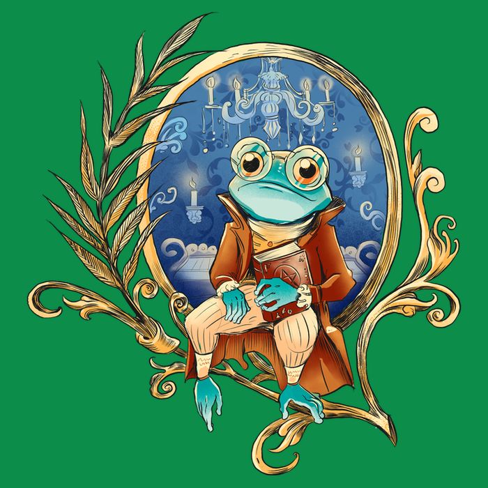 Magic Wizard Frog Fantasy Womens T-Shirt